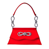 Diamond Bow Carrying Women's Underarm Shoulder Bag