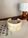 Irregular Wide-brimmed Acrylic Acetate Bracelet For Women