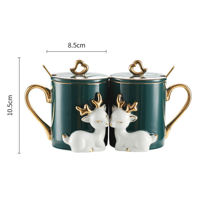 A Pair Of Suit Couple's Mugs