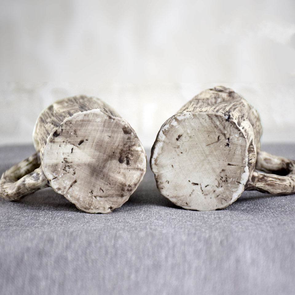 Hot bark mugs