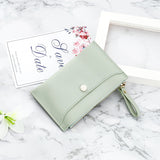 Korean Style Short Zipper Mini Purse Fashion Ladies Coin Purse