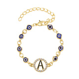 Blue Eyes Alloy Adjustable Bracelet