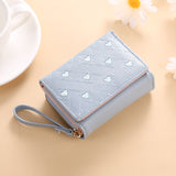 Short Style Small Purse Embroidery Coin Purse Multi-card Buckle Zipper Purse