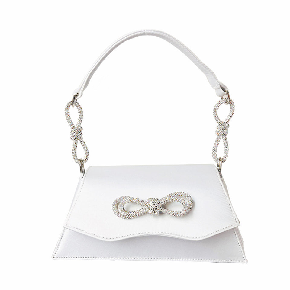 Diamond Bow Carrying Women's Underarm Shoulder Bag