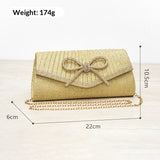 European And American Exquisite Full Diamond Bow Handbag