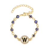 Blue Eyes Alloy Adjustable Bracelet