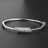 925 Silver 5A Full Diamond Gold Plated Bracelet