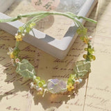 Crystal Early Spring Garland Bracelet Fashion Handmade