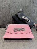 Diamond Bow Carrying Women's Underarm Shoulder Bag