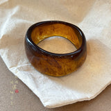 Irregular Wide-brimmed Acrylic Acetate Bracelet For Women