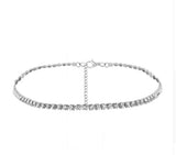 Temperament necklace with diamonds female clavicle necklace necklace