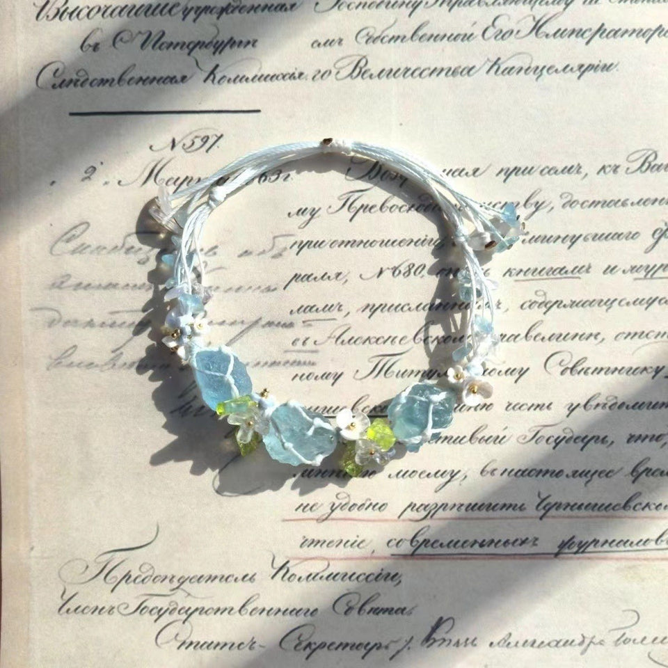 Crystal Early Spring Garland Bracelet Fashion Handmade