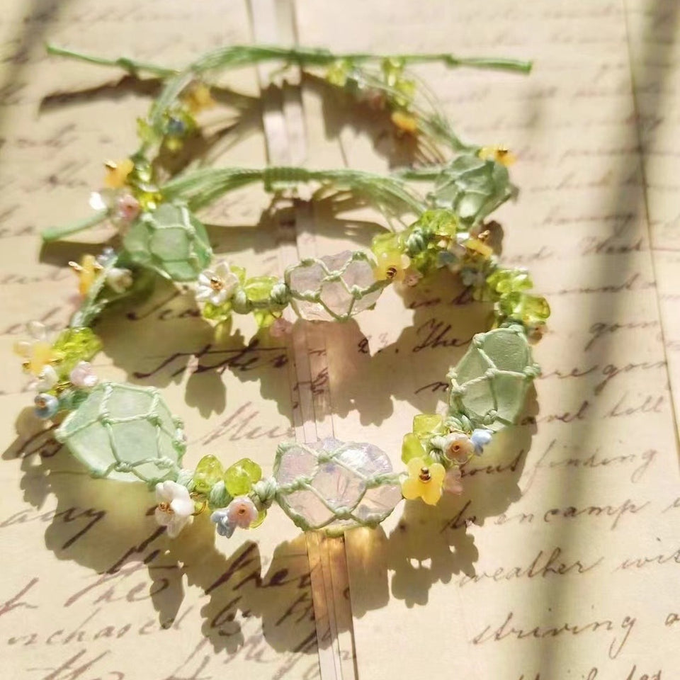 Crystal Early Spring Garland Bracelet Fashion Handmade
