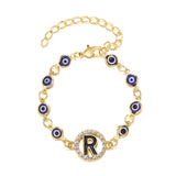 Blue Eyes Alloy Adjustable Bracelet