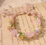 Crystal Early Spring Garland Bracelet Fashion Handmade