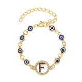 Blue Eyes Alloy Adjustable Bracelet