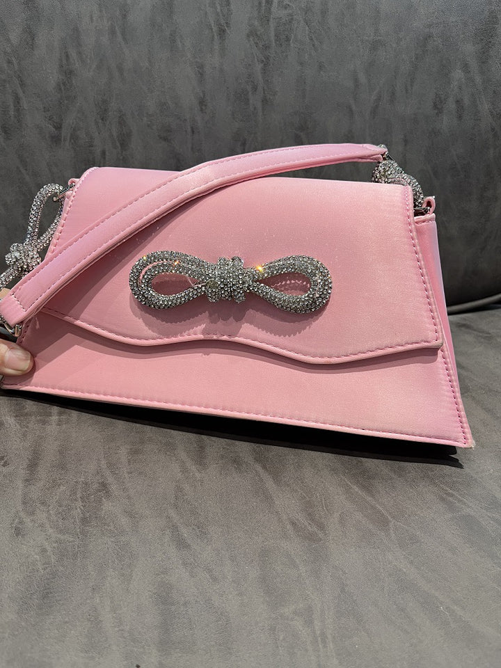 Diamond Bow Carrying Women's Underarm Shoulder Bag