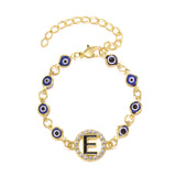 Blue Eyes Alloy Adjustable Bracelet