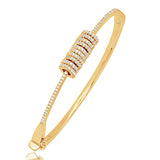925 Silver 5A Full Diamond Gold Plated Bracelet