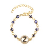 Blue Eyes Alloy Adjustable Bracelet
